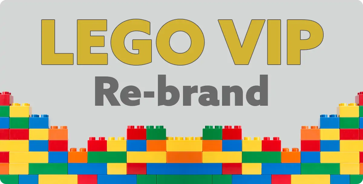 Lego vip sign sales in