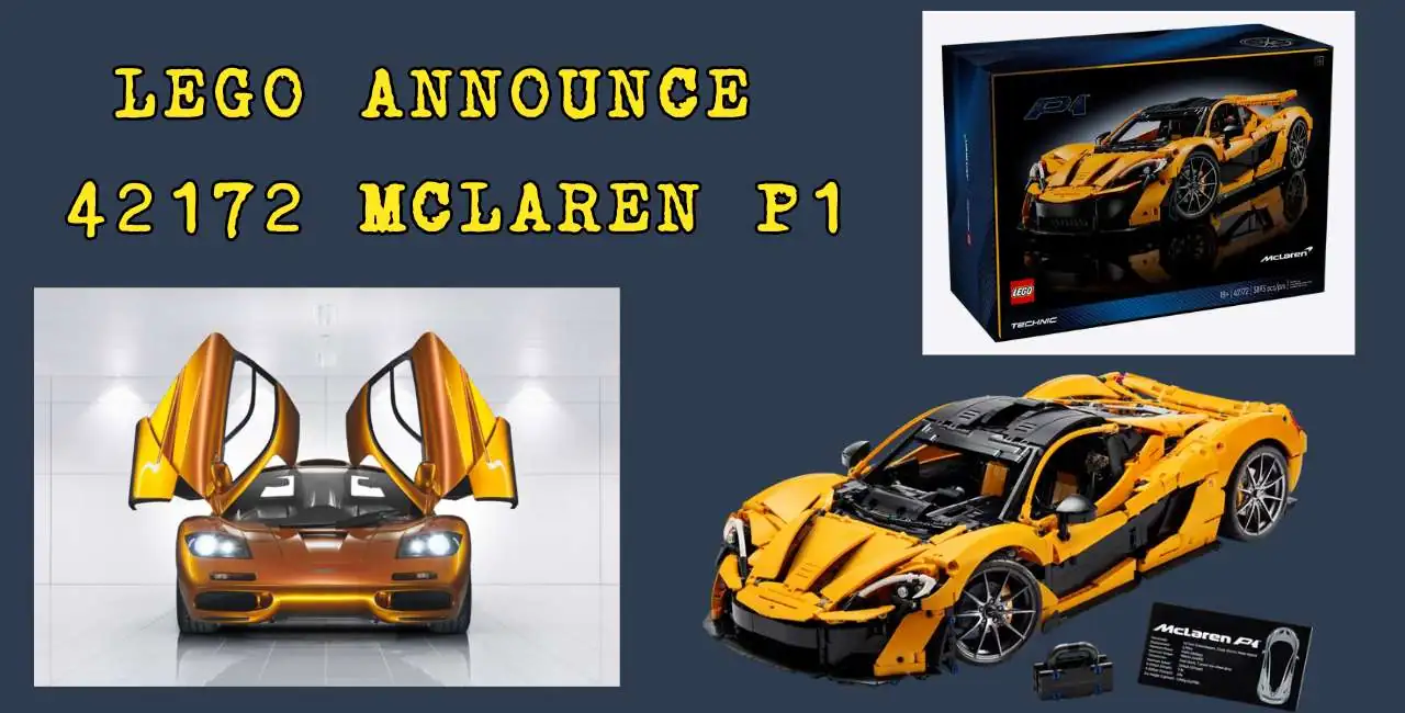 Latest LEGO Technic McLaren P1 Announced For August 2024