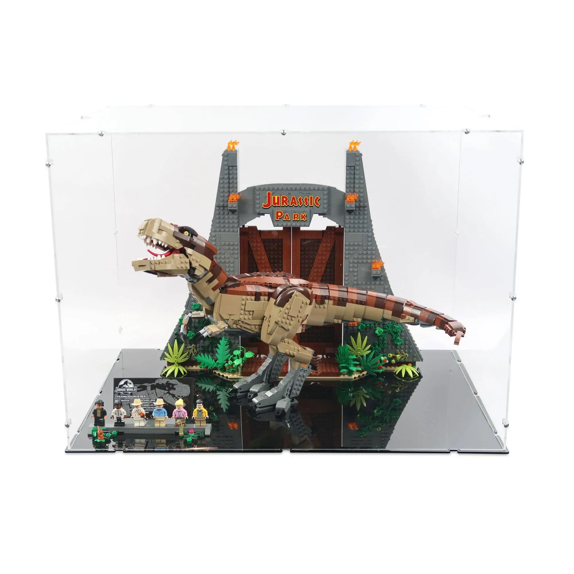 Acrylic Display for LEGO Jurassic Park Rex Rampage | iDisplayit