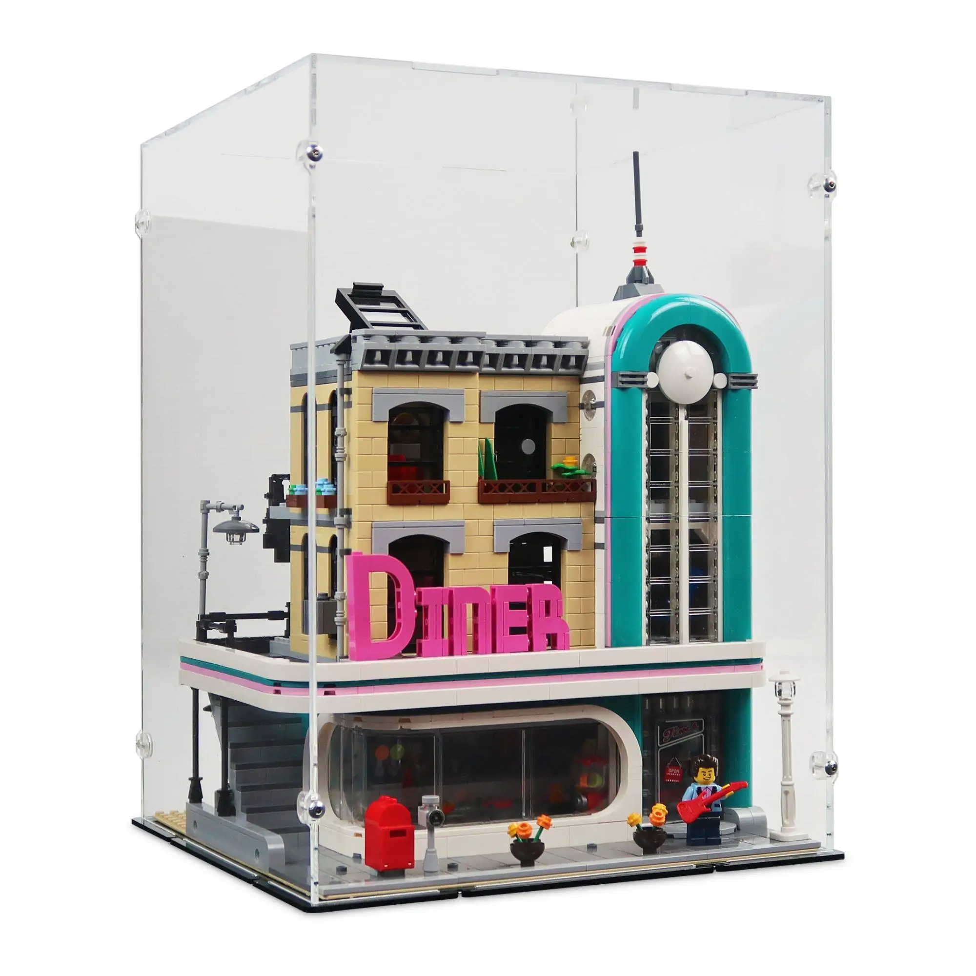 Acrylic Case for LEGO Downtown Diner iDisplayit