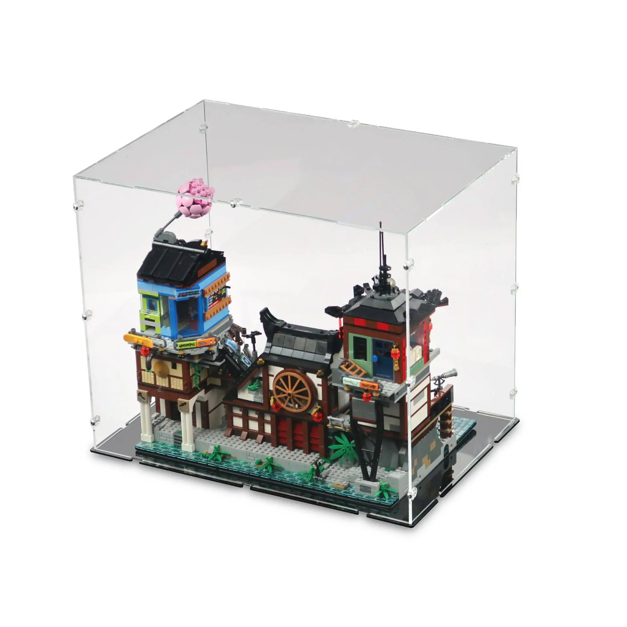 Acrylic Display for LEGO Ninjago City Docks iDisplayit