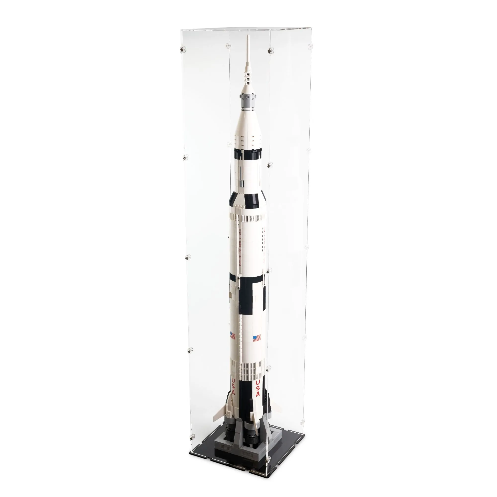 Acrylic Display Case LEGO NASA Apollo Saturn V | iDisplayit