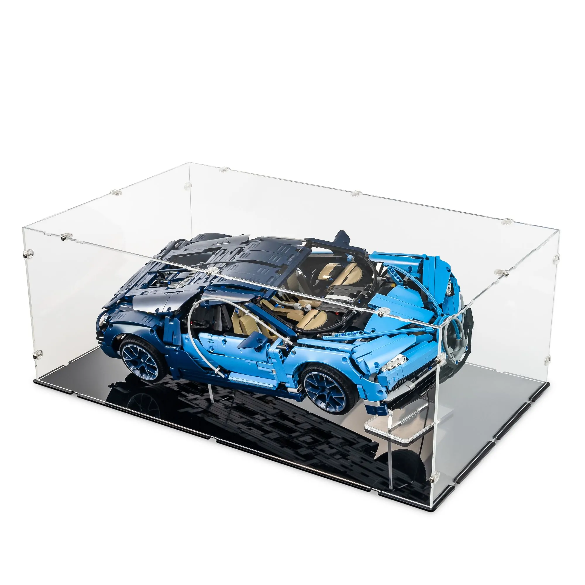 Markeer Ga naar het circuit ontwikkeling XL Acrylic Display Case for LEGO Bugatti Chiron | iDisplayit