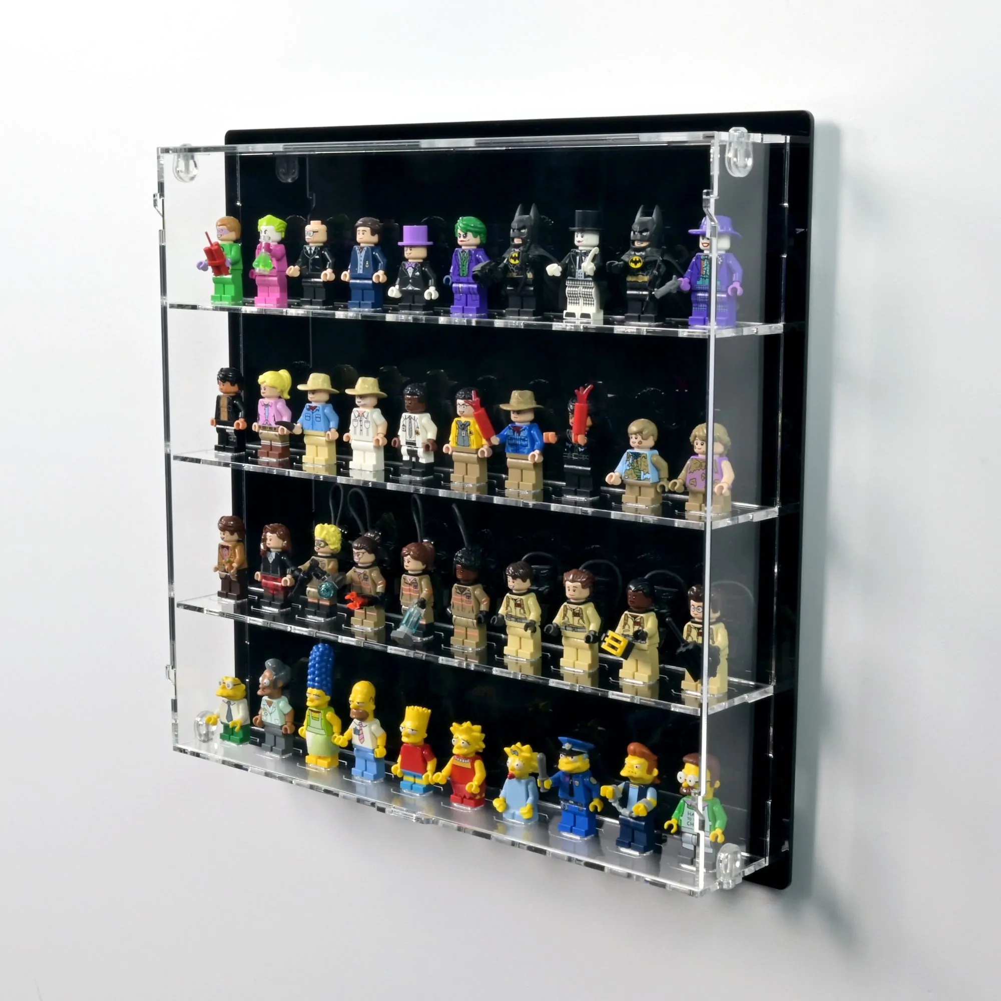 Wall Mounted Display Case for LEGO Minifigures - 24 Minifigs Wide