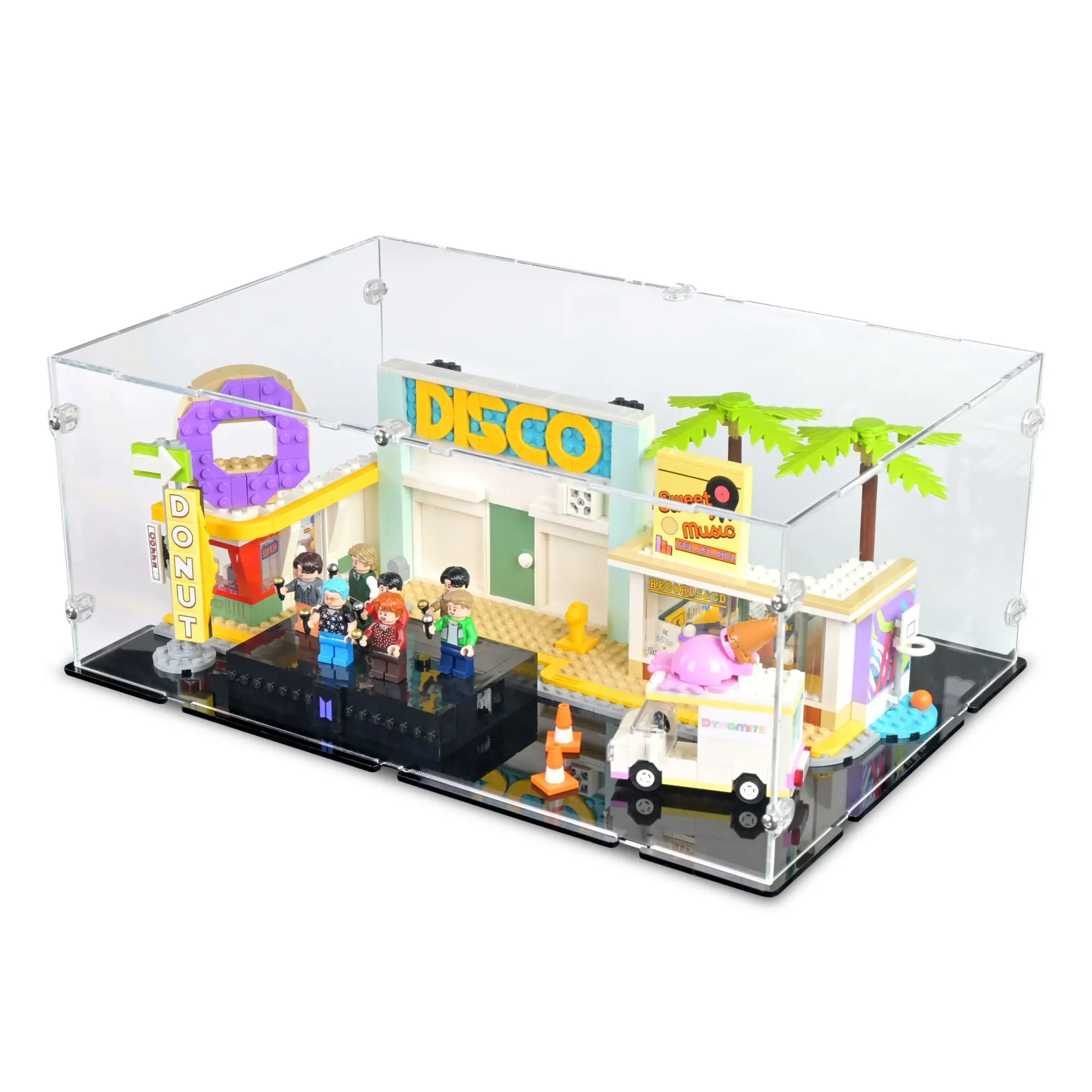  PIPART Acrylic Display Case for Lego 21339 BTS Dynamite,  Dustproof Clear Display Box (Display Case ONLY,Lego Model NOT Included) :  Toys & Games