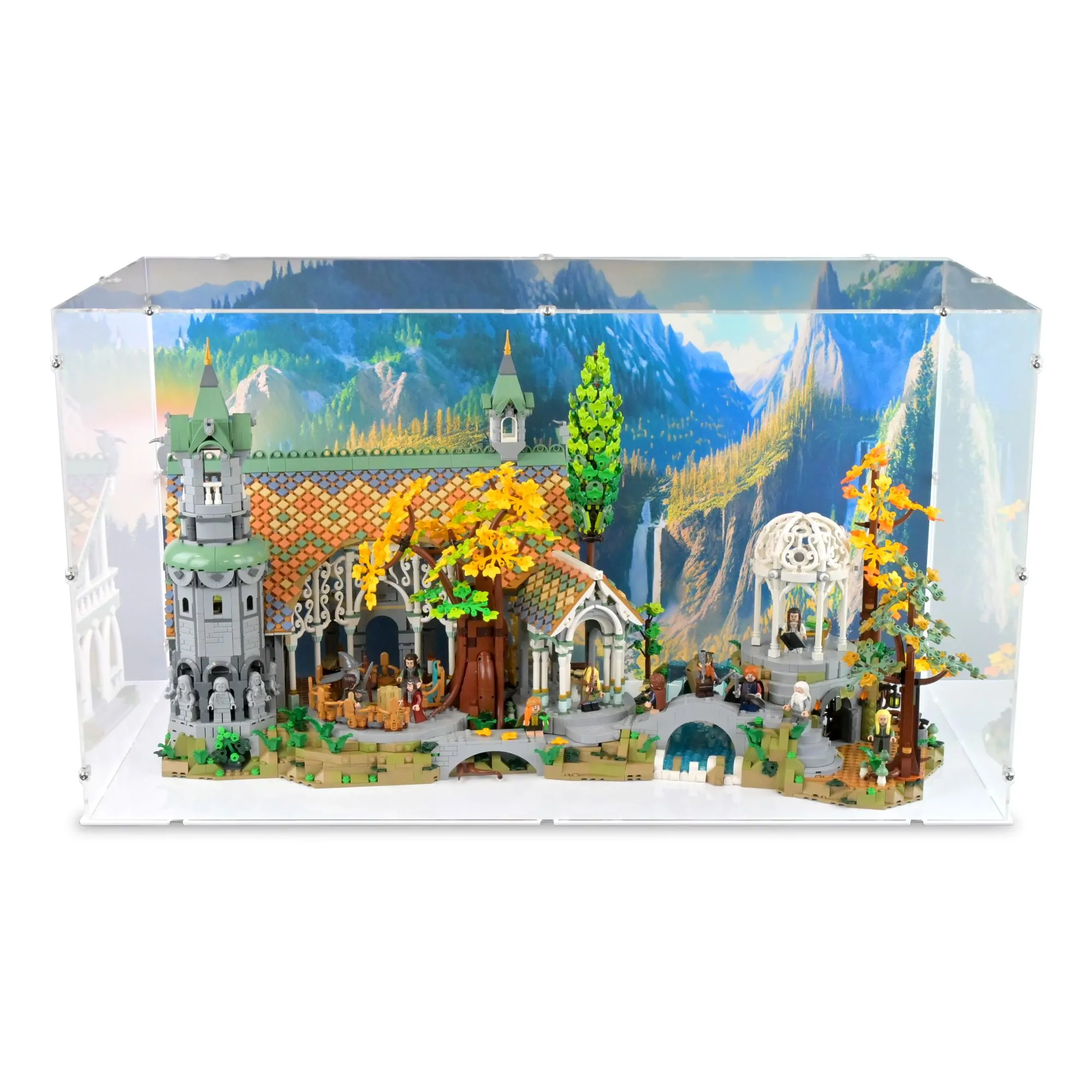Display Case for 10316 - The Lord of The Rings: Rivendell - Brickcessories