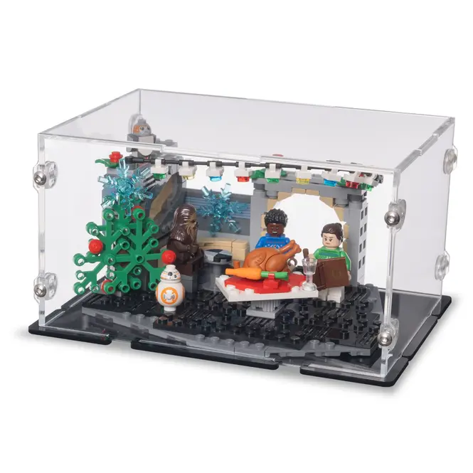 star wars holiday diorama lego display case