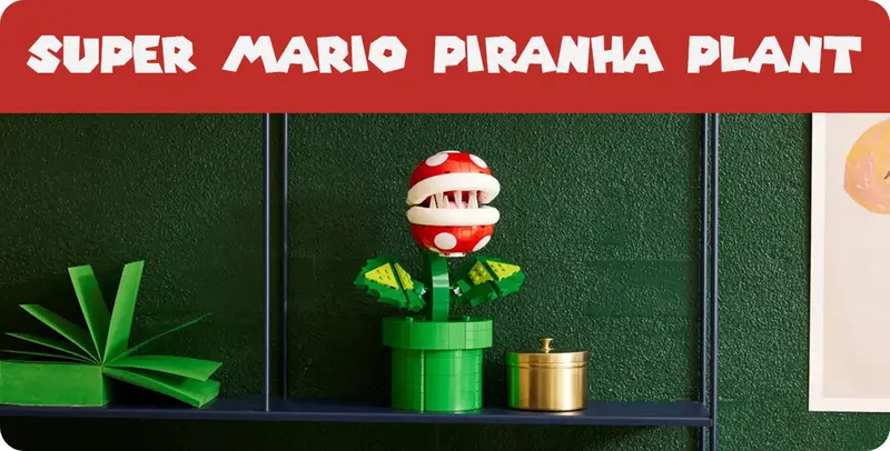 Buy LEGO Super Mario Piranha Plant Figure Set for Adults 71426, LEGO